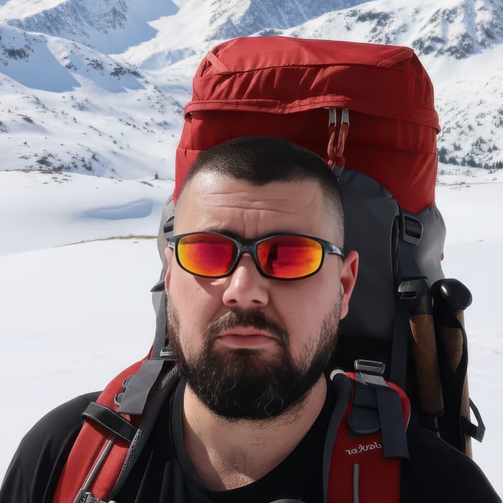Ondrej portrait on snowy background